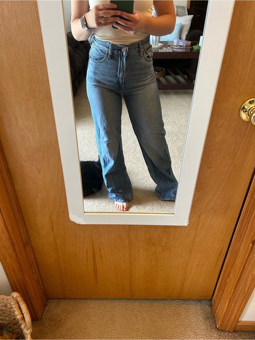 Levi’s Ribcage Wide Leg Jeans — Medium Wash - Picture 3 of 7